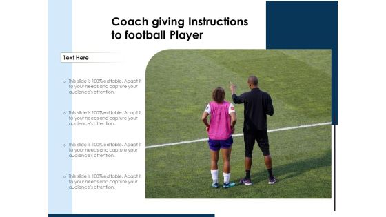 Trainer Giving Instructions To Player Of Sports Game Ppt PowerPoint Presentation Ideas Summary PDF