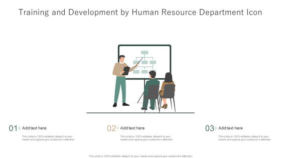 Training And Development By Human Resource Department Icon Ppt Ideas Rules PDF