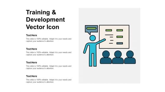 Training And Development Vector Icon Ppt PowerPoint Presentation Layouts Design Inspiration