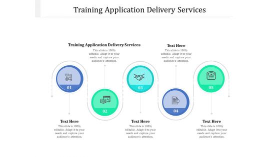 Training Application Delivery Services Ppt PowerPoint Presentation Show Gallery Cpb Pdf