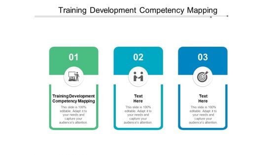 Training Development Competency Mapping Ppt PowerPoint Presentation Show Vector Cpb