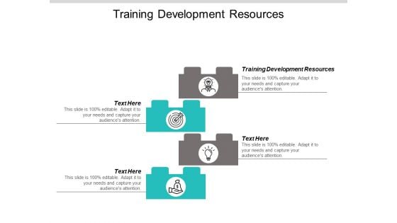 Training Development Resources Ppt PowerPoint Presentation Styles Graphics Pictures Cpb