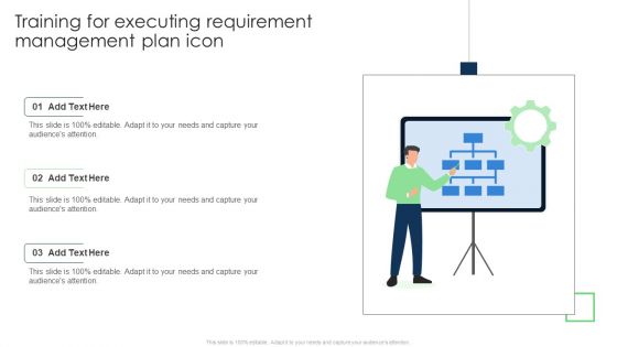 Training For Executing Requirement Management Plan Icon Inspiration PDF