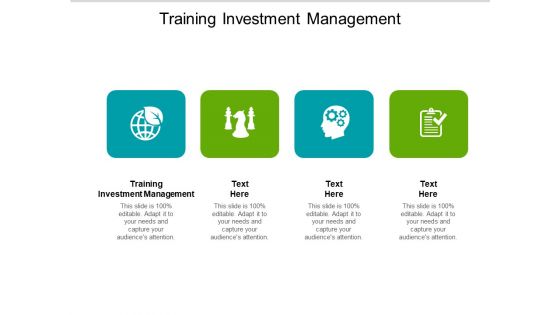 Training Investment Management Ppt PowerPoint Presentation Visual Aids Files Cpb