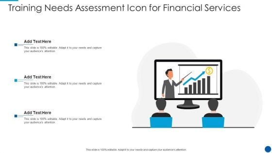 Training Needs Assessment Icon For Financial Services Structure PDF