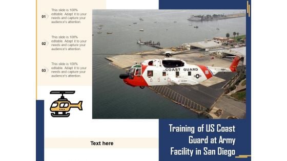 Training Of US Coast Guard At Army Facility In San Diego Ppt PowerPoint Presentation File Visuals PDF