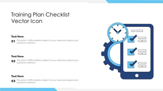 training plan checklist vector icon ppt outline aids pdf