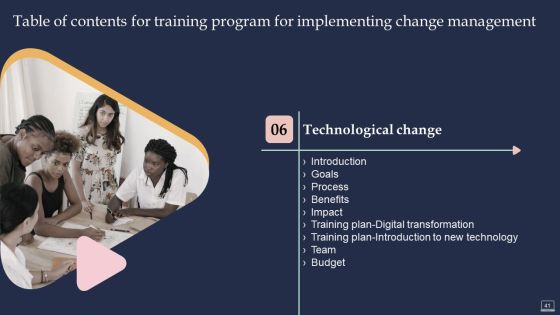 Training Program For Implementing Change Management Ppt PowerPoint Presentation Complete Deck With Slides Slide41