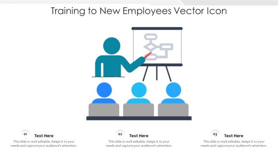 Training To New Employees Vector Icon Ppt PowerPoint Presentation Model Diagrams PDF