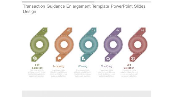 Transaction Guidance Enlargement Template Powerpoint Slides Design