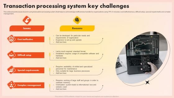 Transaction Processing System Key Challenges Information PDF