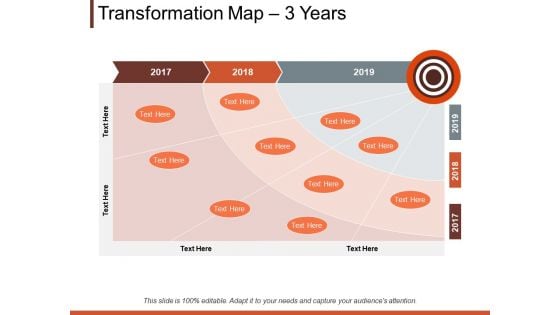 Transformation Map 3 Years Ppt PowerPoint Presentation Professional Samples