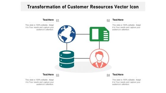 Transformation Of Customer Resources Vector Icon Ppt PowerPoint Presentation Styles Layout PDF