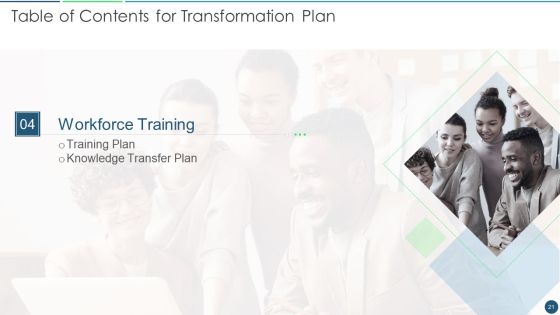 Transformation Plan Ppt PowerPoint Presentation Complete Deck Slide21