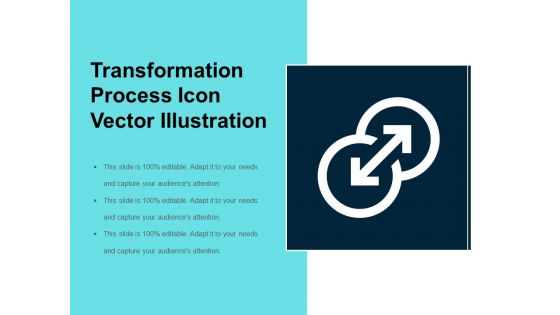 Transformation Process Icon Vector Illustration Ppt PowerPoint Presentation File Backgrounds PDF