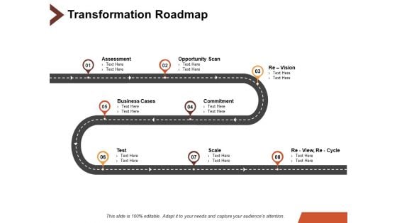 Transformation Roadmap Business Ppt PowerPoint Presentation Show Graphics Design