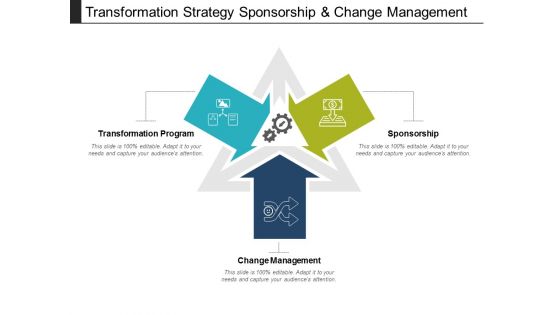 Transformation Strategy Sponsorship And Change Management Ppt PowerPoint Presentation Icon Layouts