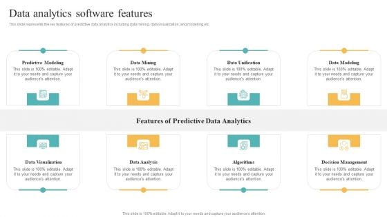 Transformation Toolkit Competitive Intelligence Information Analysis Data Analytics Software Features Template PDF