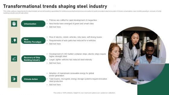 Transformational Trends Shaping Steel Industry Topics PDF