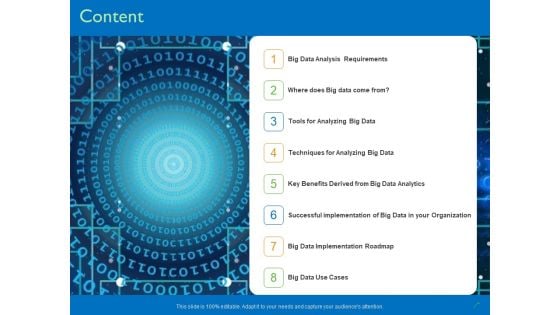 Transforming Big Data Analytics To Knowledge Content Ppt Show Good PDF