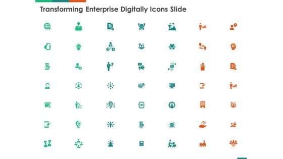 Transforming Enterprise Digitally Icons Slide Ppt Outline Template PDF