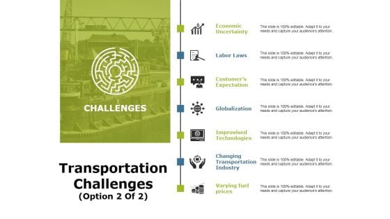 Transportation Challenges Template 2 Ppt PowerPoint Presentation File Slide Download