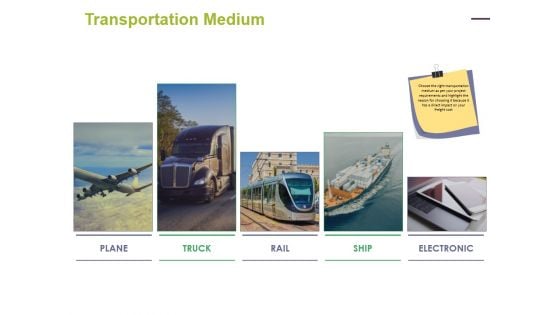 Transportation Medium Ppt PowerPoint Presentation Inspiration Format Ideas
