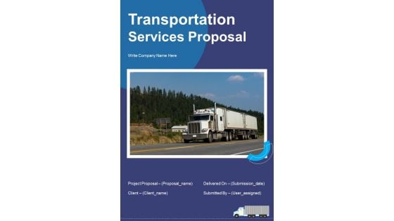 Transportation Services Proposal Example Document Report Doc Pdf Ppt Transportation Services Proposal Example Document Report Doc Pdf Ppt