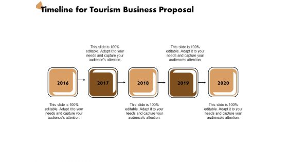 Travel And Leisure Commerce Timeline For Tourism Business Proposal Ppt Icon Vector PDF