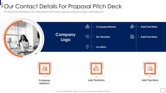 Travel And Tour Company Fundraising Pitch Deck Our Contact Details For Proposal Pitch Brochure PDF