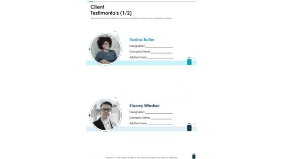 Travel Business Proposal Client Testimonials One Pager Sample Example Document Travel Business Proposal Client Testimonials One Pager Sample Example Document