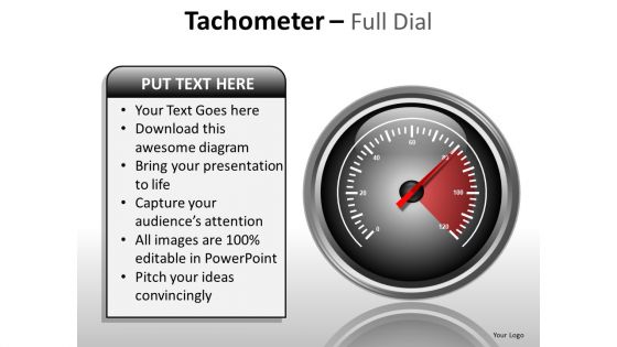 Travel Tachometer Full Dial PowerPoint Slides And Ppt Diagram Templates