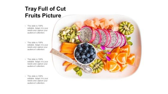 Tray Full Of Cut Fruits Picture Ppt PowerPoint Presentation Portfolio Summary