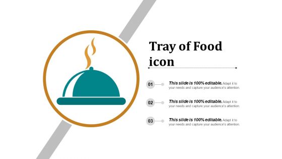 Tray Of Food Icon Ppt PowerPoint Presentation Pictures Examples