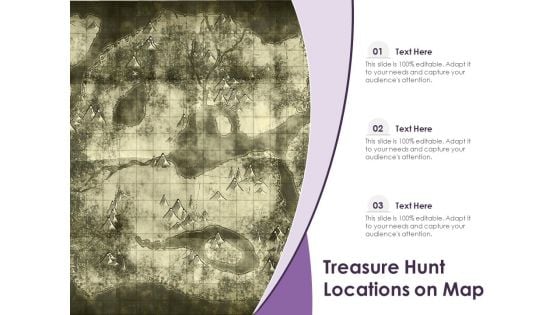 Treasure Hunt Locations On Map Ppt PowerPoint Presentation Inspiration Introduction PDF