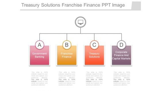 Treasury Solutions Franchise Finance Ppt Image