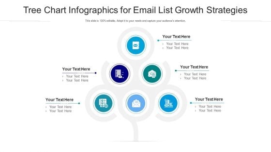 Tree Chart Infographics For Email List Growth Strategies Ppt PowerPoint Presentation Gallery Show PDF