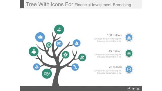 Tree Diagram For Financial Investment Planning Powerpoint Slides