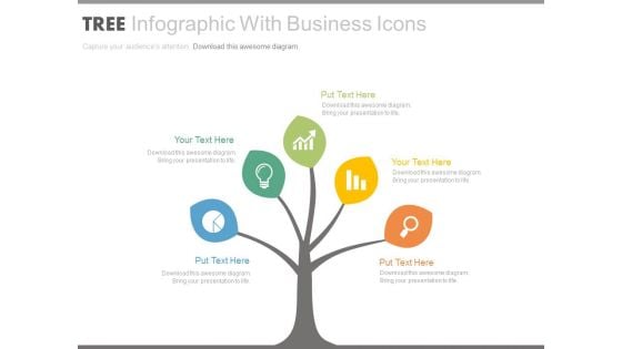 Tree Infographics For Market Development Strategy Powerpoint Template