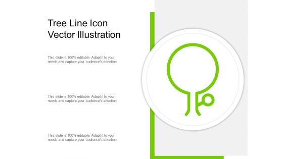Tree Line Icon Vector Illustration Ppt PowerPoint Presentation Design Ideas PDF