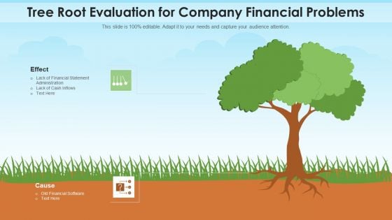 Tree Root Evaluation For Company Financial Problems Designs PDF
