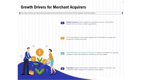 Trends And Emerging Areas In Merchant Acquiring Industry Growth Drivers For Merchant Acquirers Formats PDF