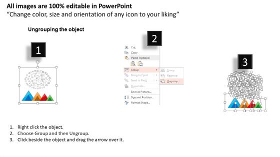 Triangle Diagram With Business Icons Powerpoint Template