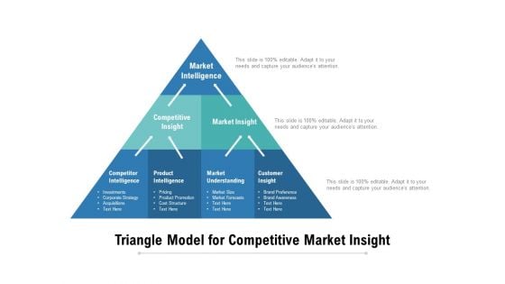 Triangle Model For Competitive Market Insight Ppt PowerPoint Presentation Gallery Example PDF