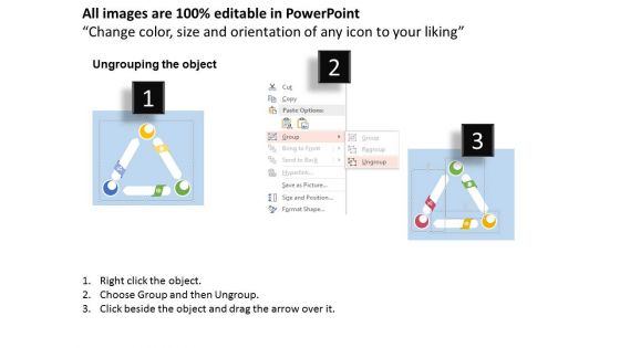 Triangle With Business Icons Powerpoint Templates