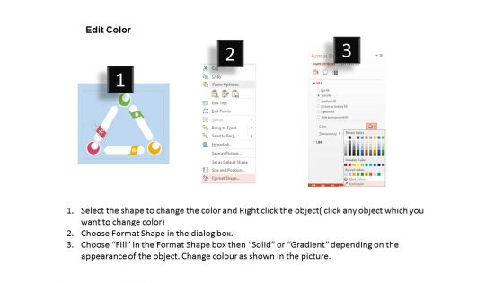 Triangle With Business Icons Powerpoint Templates