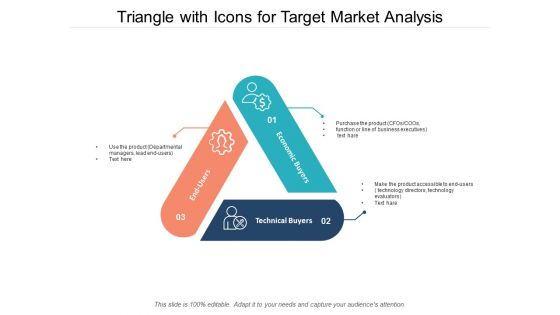 Triangle With Icons For Target Market Analysis Ppt Powerpoint Presentation Summary Templates