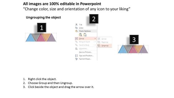 Triangles Infographic For Five Options Display Powerpoint Templates Slide02