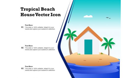 Tropical Beach House Vector Icon Ppt PowerPoint Presentation Icon Diagrams PDF