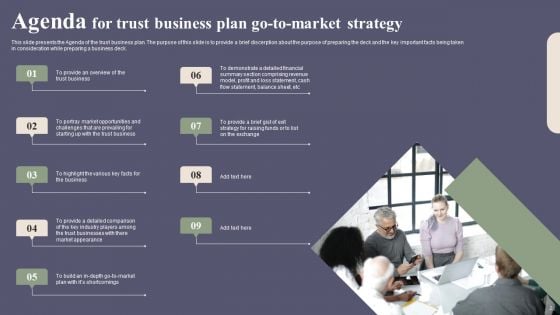 Trust Business Plan Go To Market Strategy